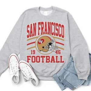 San Francisco Football Crewneck Shirt, Unisex Sweatshirt